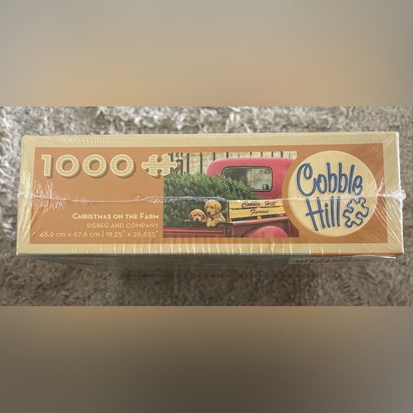 New Sealed Cobble Hill Christmas On The Farm 1000 Piece Puzzle - Picture 3 of 4